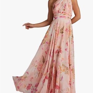 Floral Pink Maxi Dress